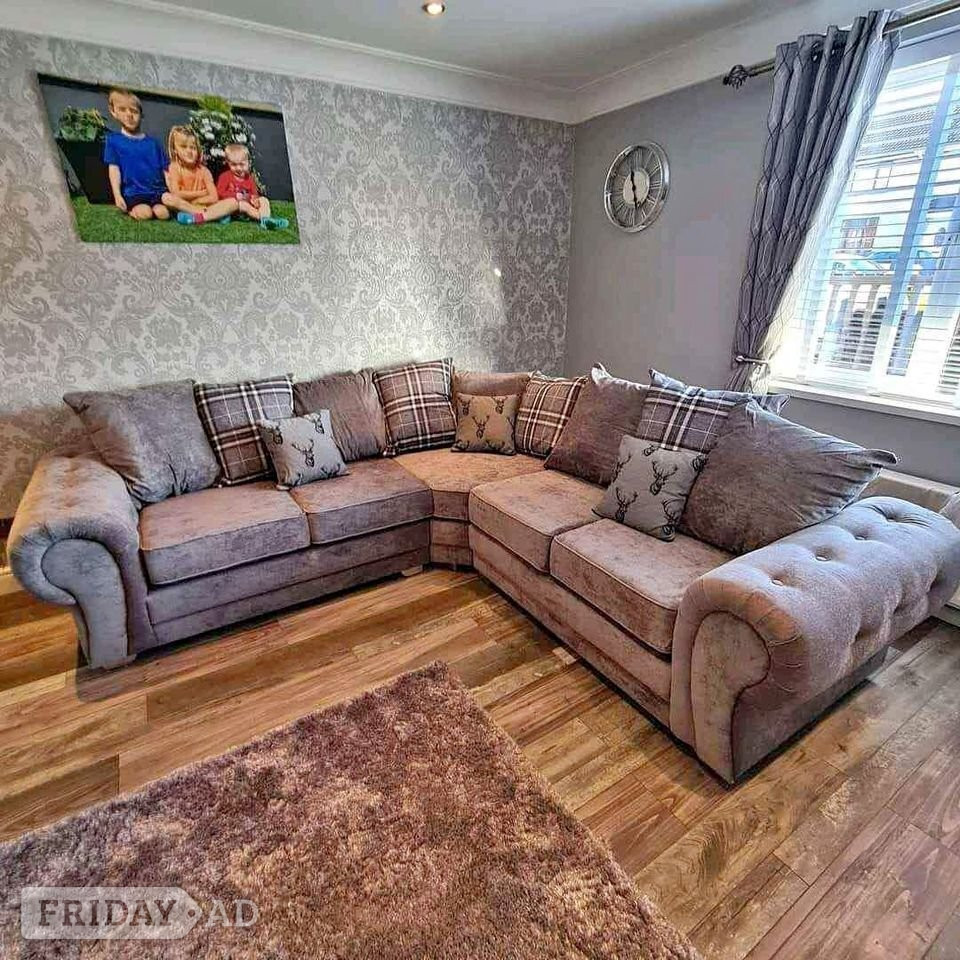 Grey Verona Corner Sofa | Portsmouth | Same Day Delivery