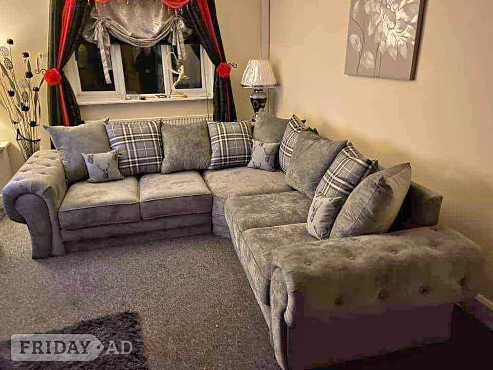 Portsmouth Grey Verona Corner Sofa | Portsmouth | Same Day Delivery