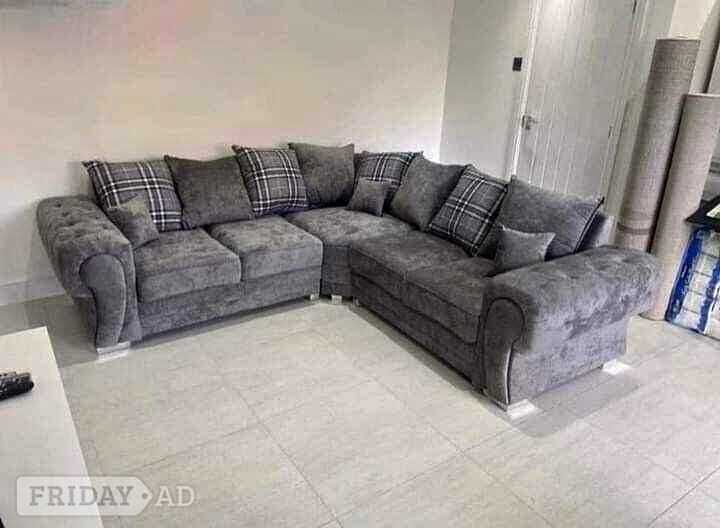 Grey Verona Corner Sofa | Portsmouth | Same Day Delivery - Furniture in Portsmouth