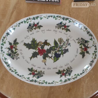 Beautiful Portmeirion Turkey Carver Tray