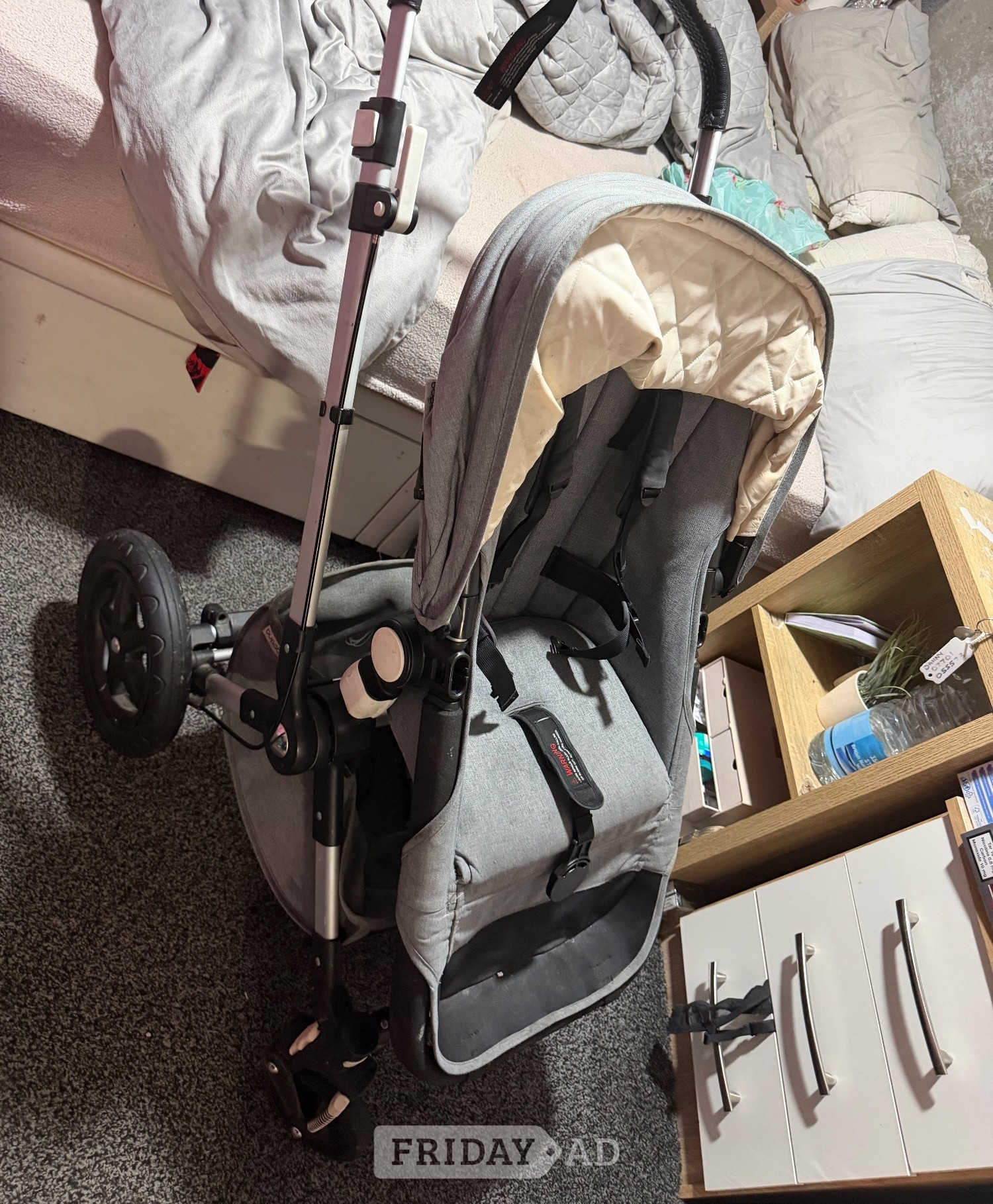 Bugaboo Grey Pushchair / Pram – Good Condition in Lewes