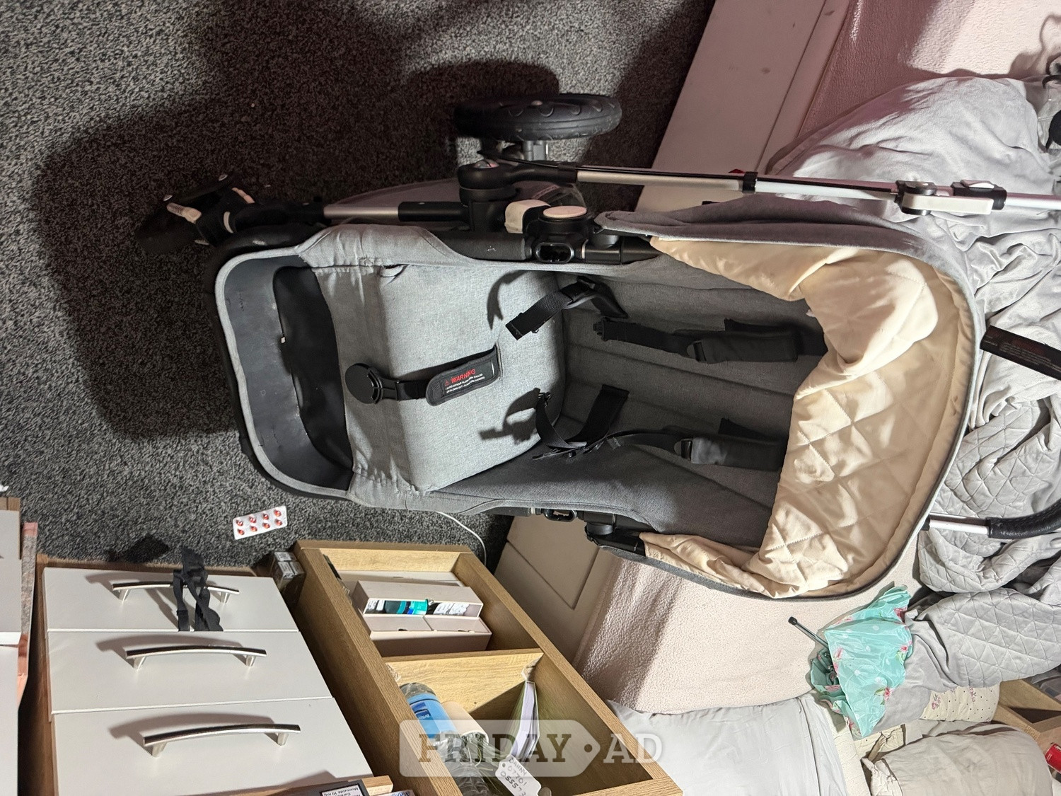 Bugaboo Grey Pushchair / Pram – Good Condition