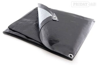 270gsm Heavy Weight Black/Silver Tarpaulins