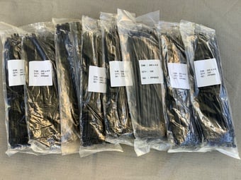 Cable ties, 8 packs