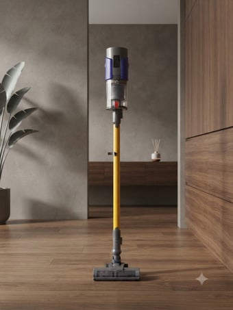 Cordless Vacuum Cleaner – Yellow, Good Condition