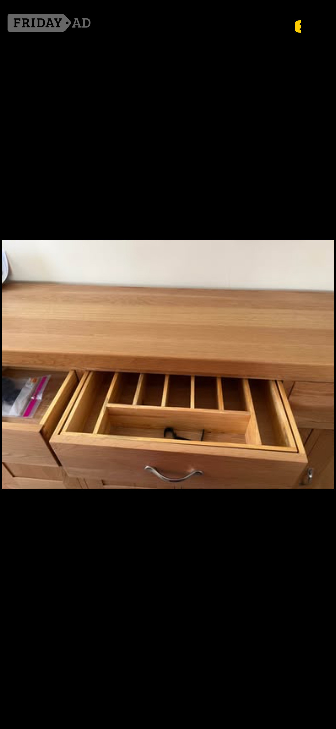 Bognor Regis Wooden Side unit - cupboards and drawers