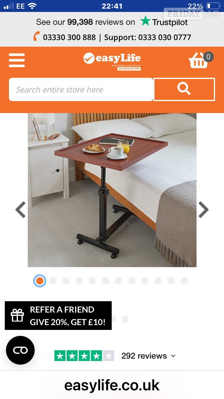 Easy side table
