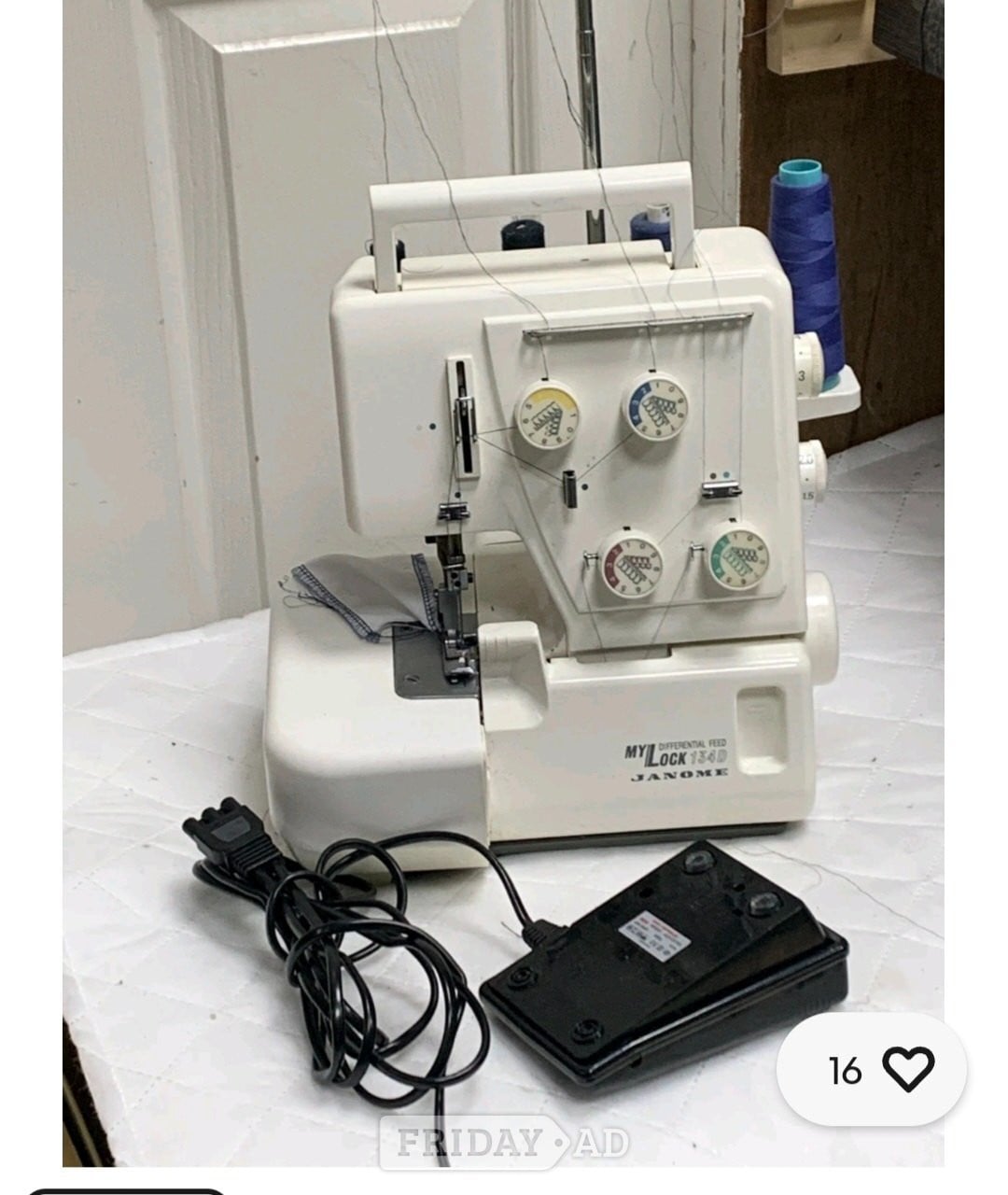 Janome 134d 4 thread differential feed overlocker  in Sheffield
