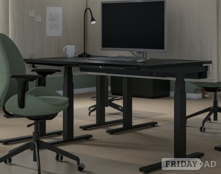 Ikea Mittzon Office Desk In Black