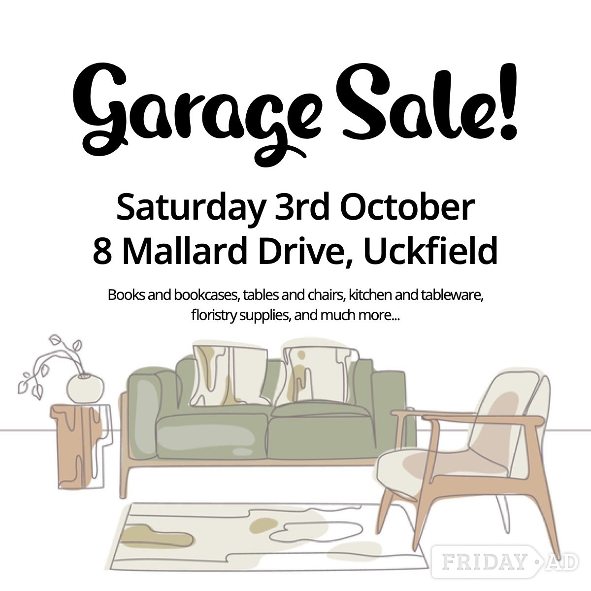 Garage sale in Uckfield