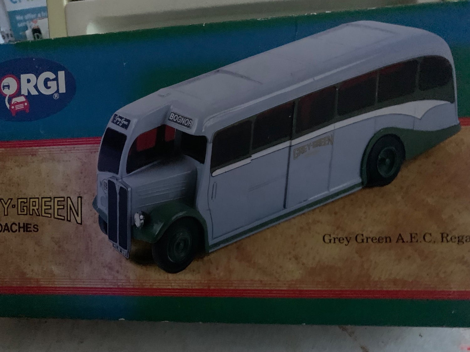 Reigate Corgi Grey-Green Coach. Superb condition. Like new. Postage Extra