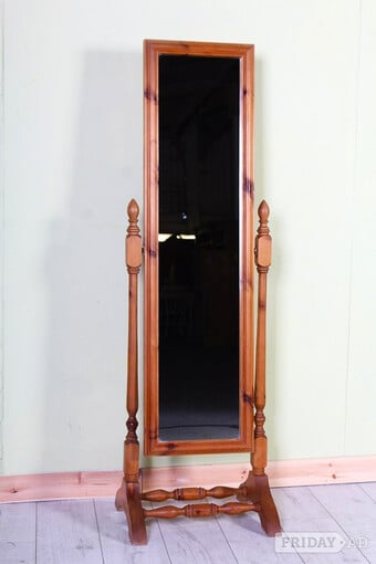 Nationwide Delivery  - Pine Freestanding Bedroom Mirror