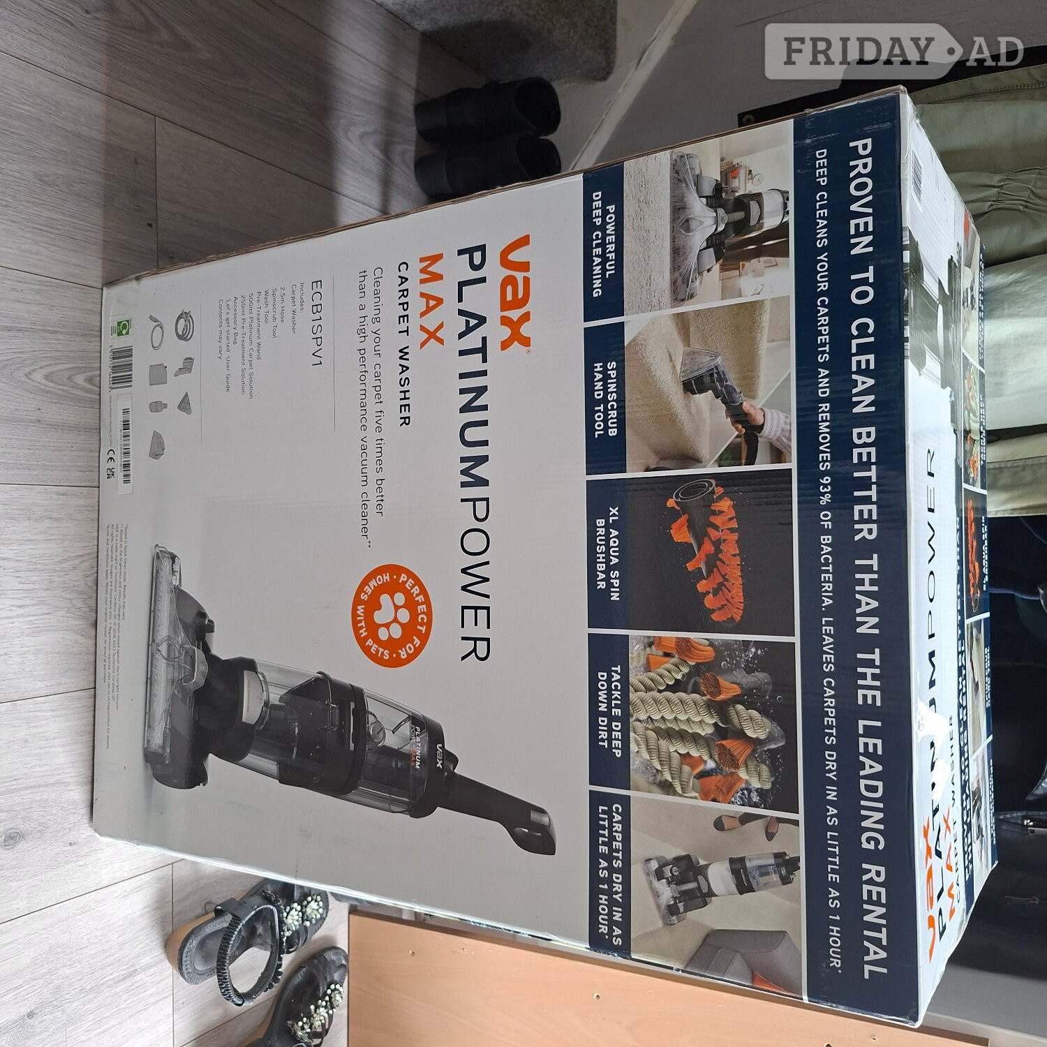 Vax Platinum Power Max Carpet Cleaner. New and unused in Sealed B in Sheffield