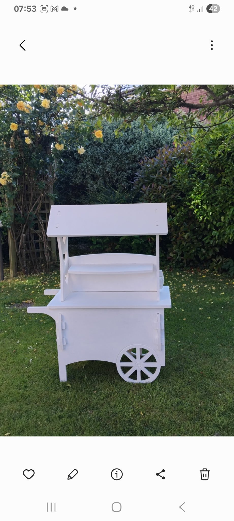 WOODEN SWEET CART - Other Events