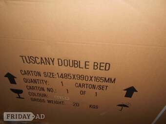 TUSCANY METAL DOUBLE BED (NEW) BOXED