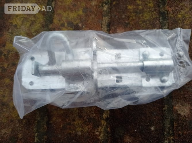 New Galvanised Gate Hardware – 18" Hook & Band Hinges + Padbolt - DIY in Tonbridge