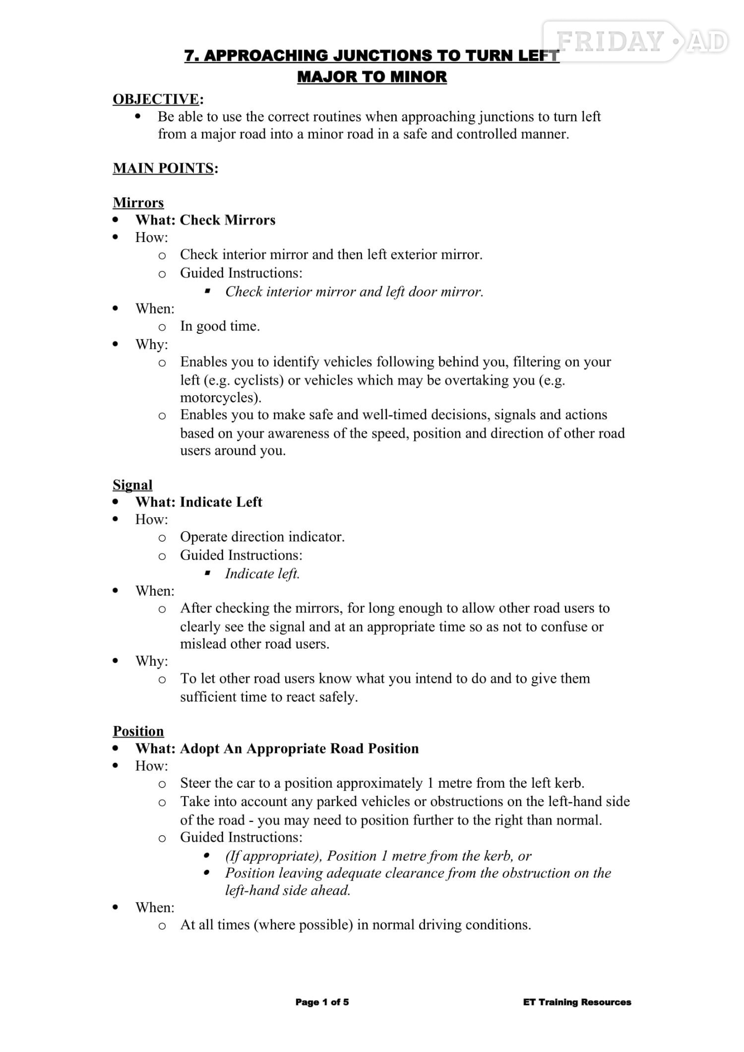 Driver Training Resource Pack for Learner and Supervising Drivers - Bizarre Bazaar