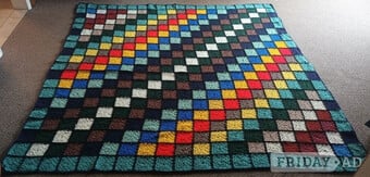 Handmade Crochet Blanket / Throw