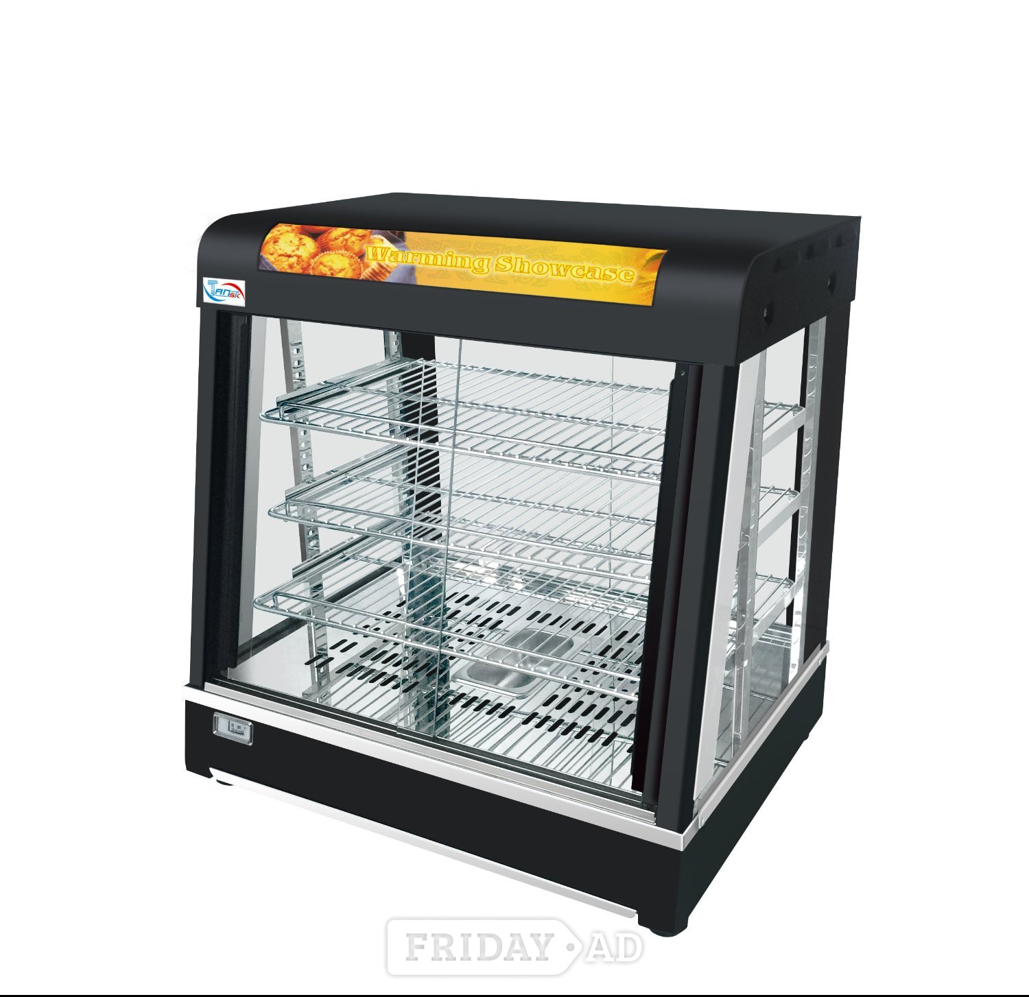 Commercial Countertop Heated Food Display Cabinet lamp pie warmer