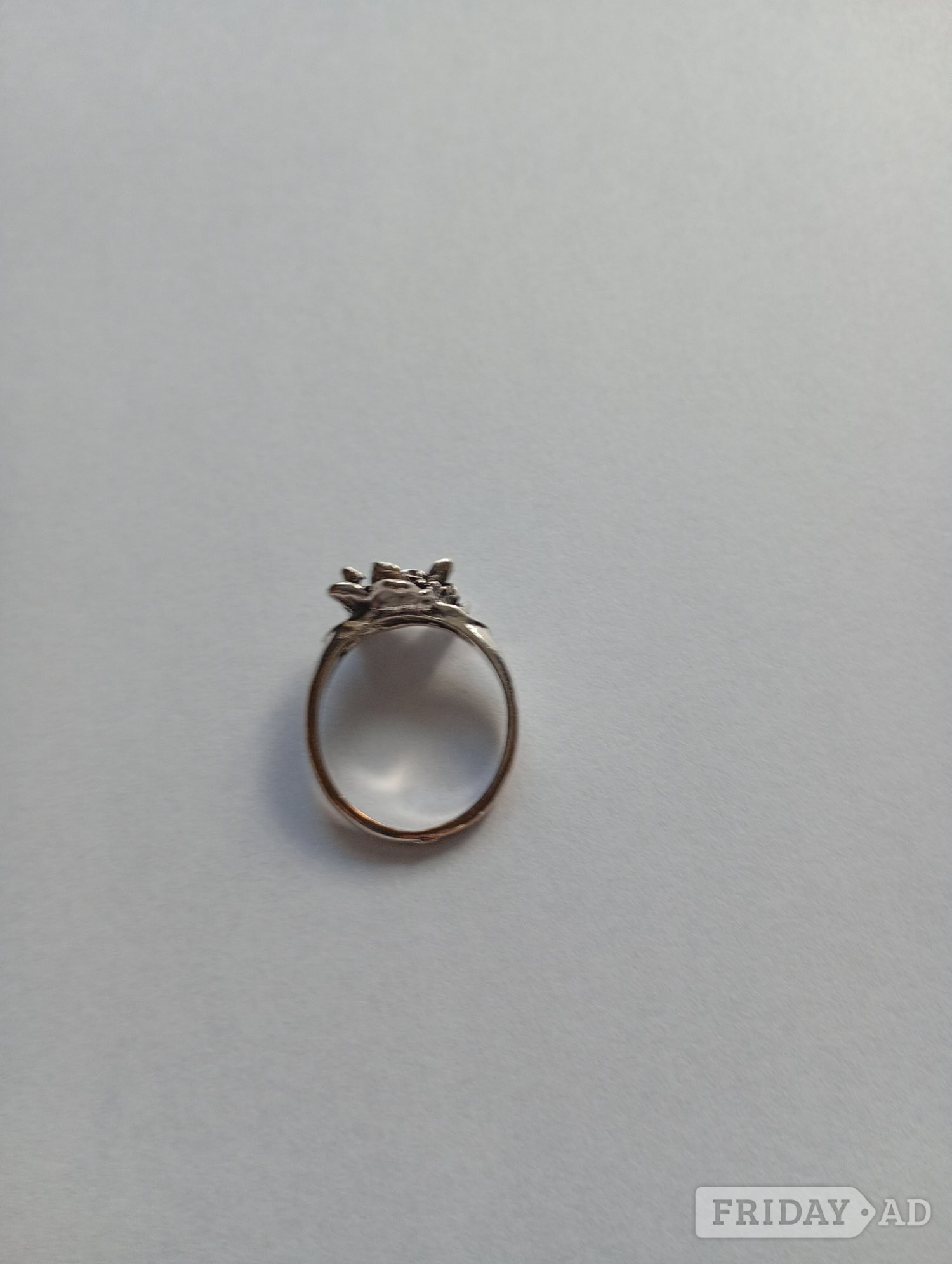 Sterling Silver Rose Ring 