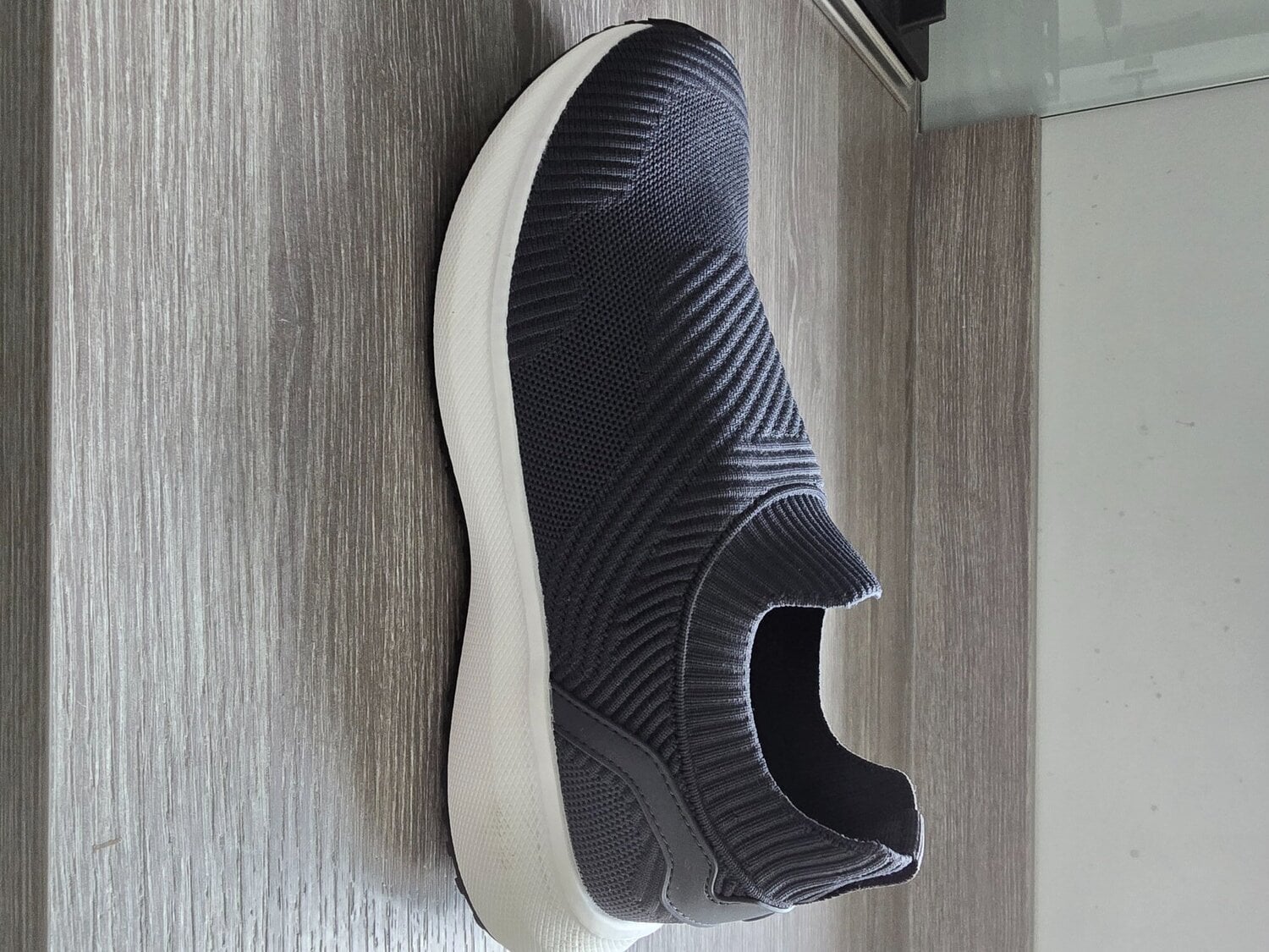 Marks and Spencer Goodmove Mens Grey Slip On Trainers  Size 9 Cos