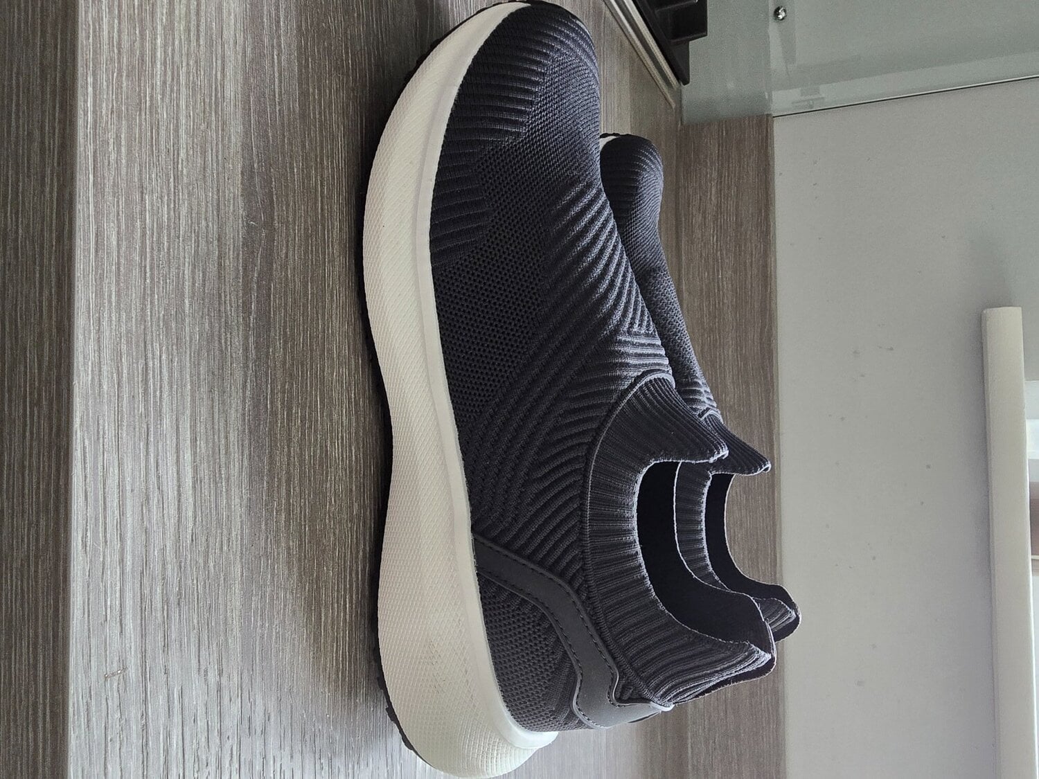 Marks and Spencer Goodmove Mens Grey Slip On Trainers  Size 9 Cos - Clothing, Footwear & Accessories in Westcliff-On-Sea
