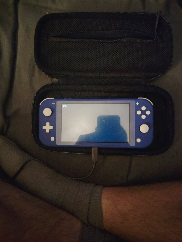 Nintendo Switch Lite Blue Console with Charger & Case