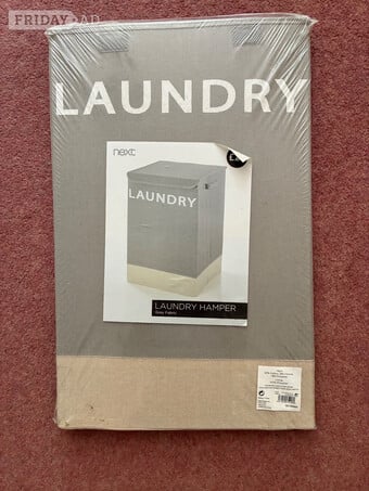 New wrapped Next Laundry Basket and New wrapped Bamboo Shower Mat