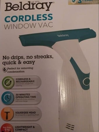 Cordless window vac
