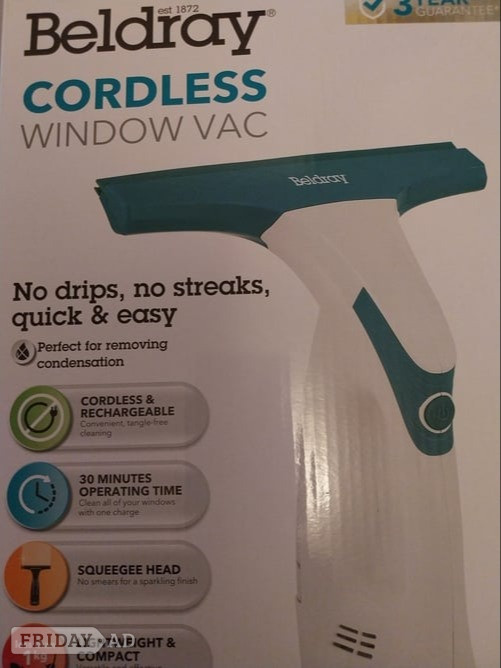 Cordless window vac in Chichester