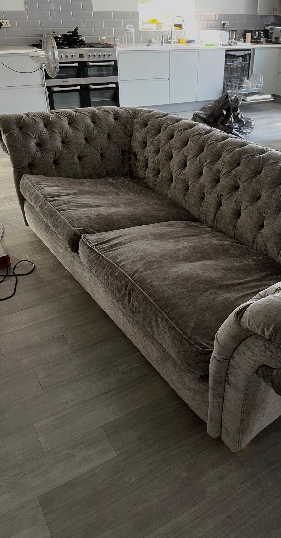 Large sofa gray good condition 