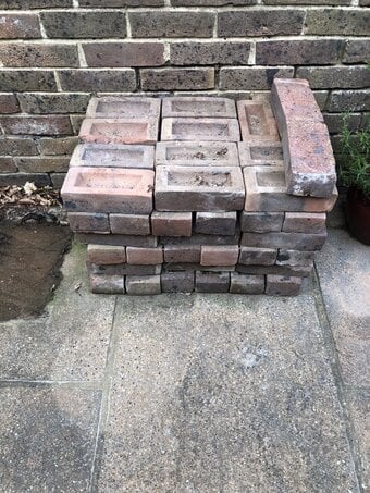 74 New Ashdown bricks - left over from an extension.  Job lot.