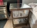 2 MIRRORED BEDSIDE CABINETS 