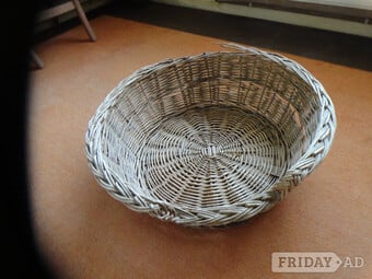 Vintage Wicker Dog Basket