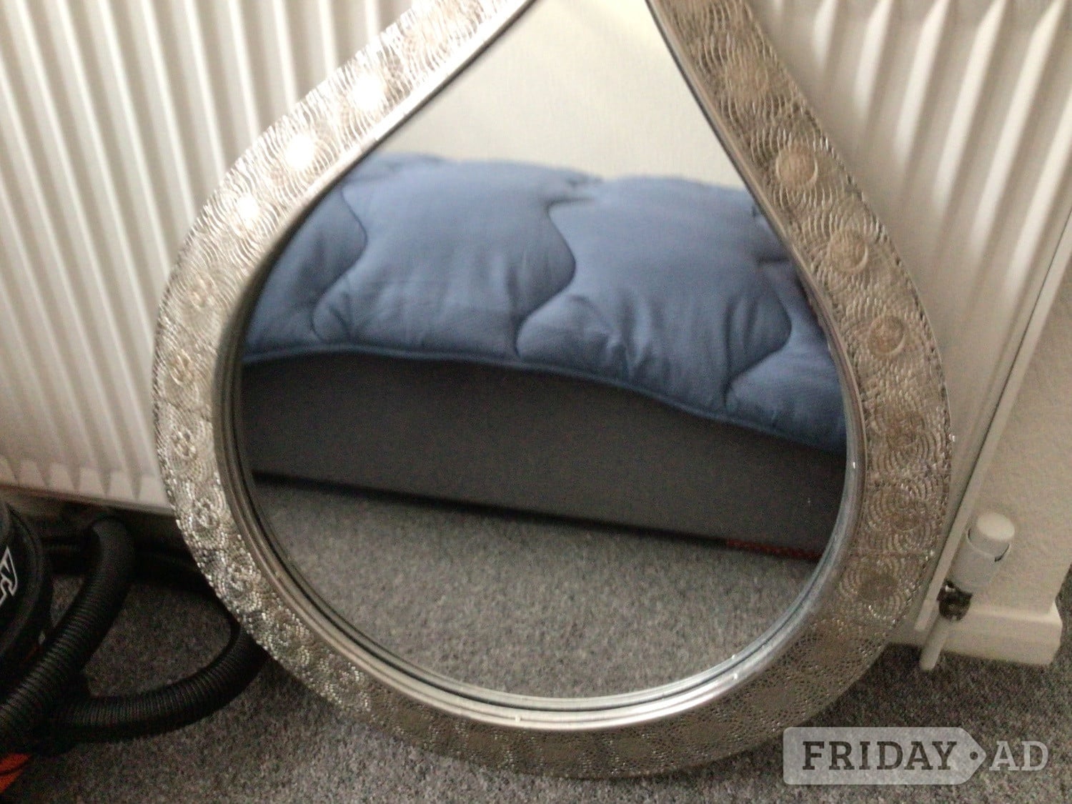 Silver effect teardrop mirror in Littlehampton