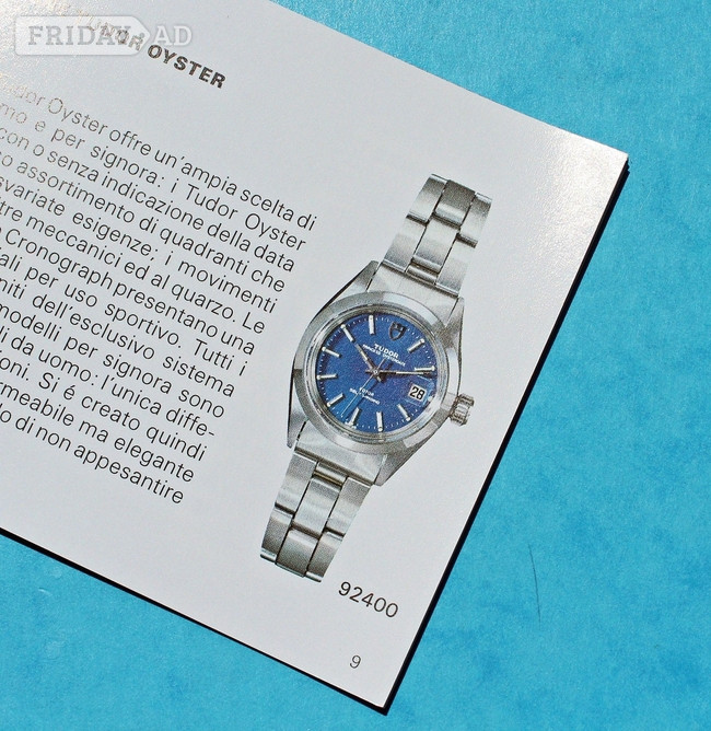 Tudor vintage watch owners booklet. In English language.