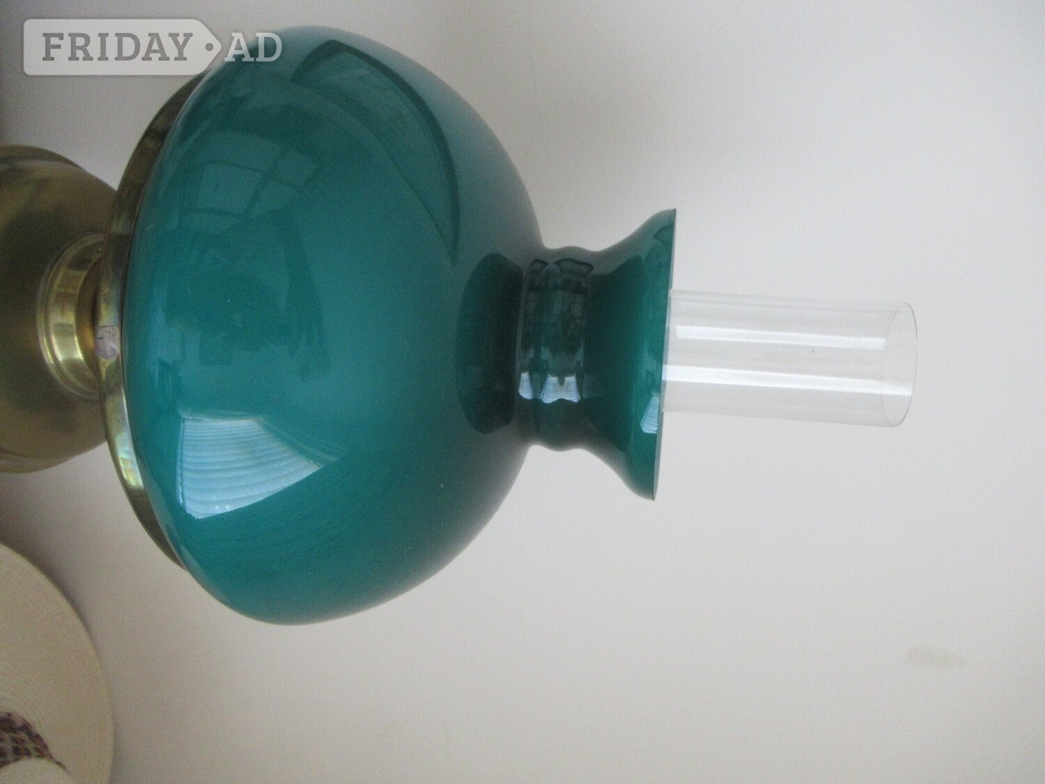 Replica antique Victorian paraffin lamp. - Antiques & Collectables