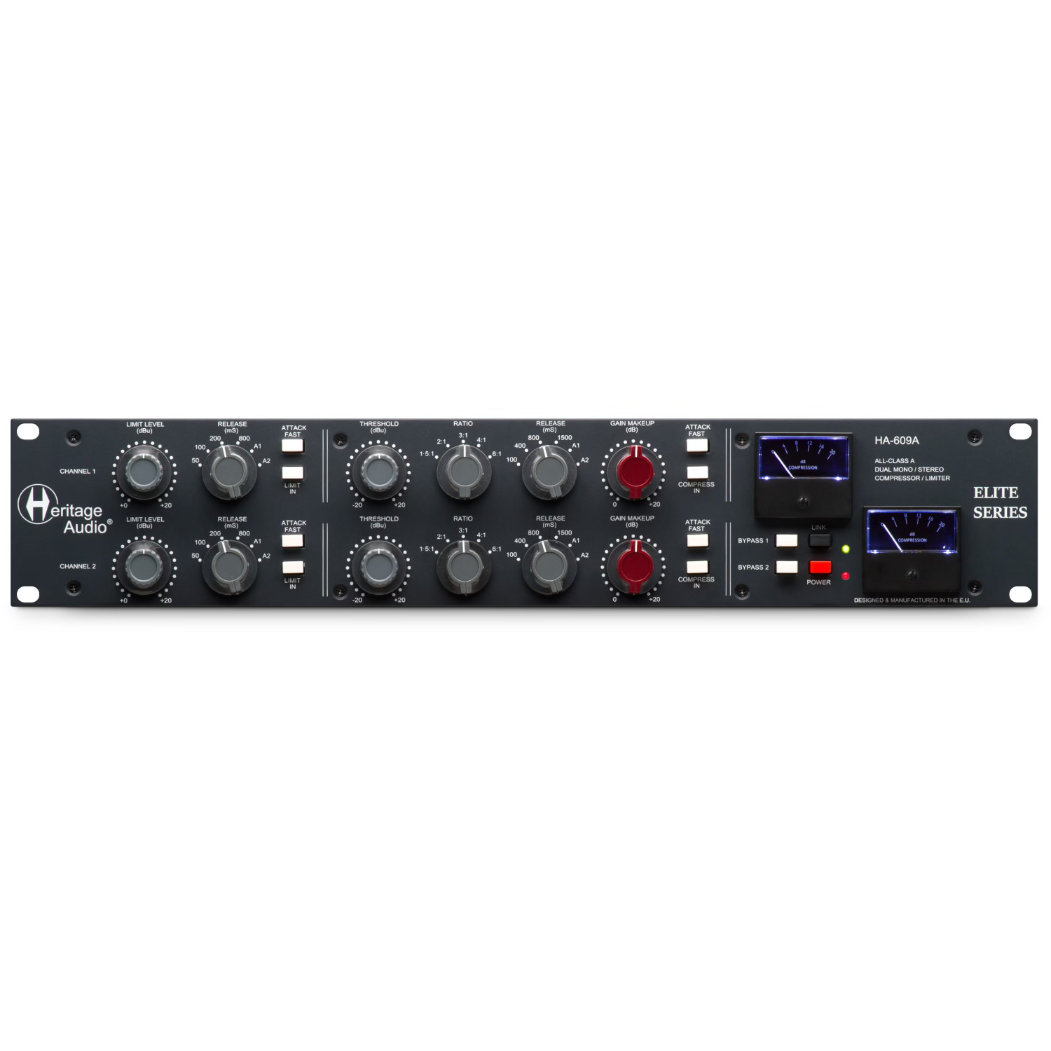 Heritage Audio HA609A Elite StereoDual Mono Compressor Limiter 