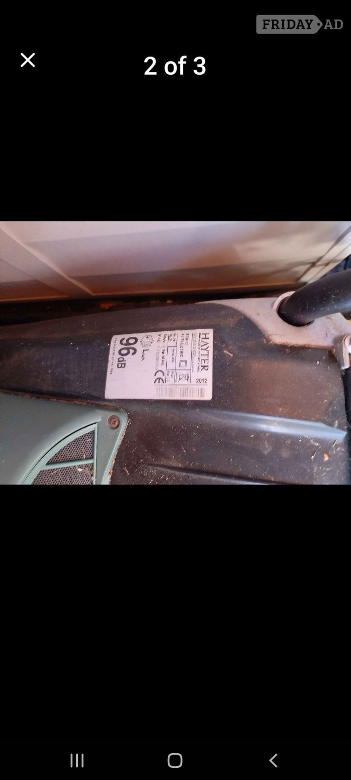 Hayter electric lawn mower in Hastings