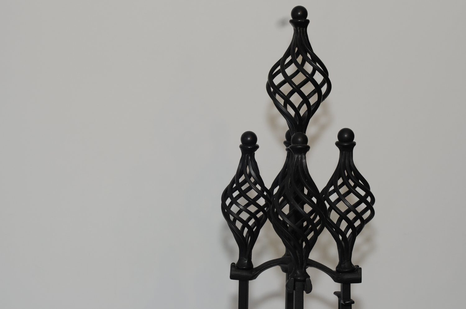 TALL FIRESIDE COMPANION SET HANDMADE IRON TOOLS & STAND UNUSED - Heating & Cooling in Hartley Wintney
