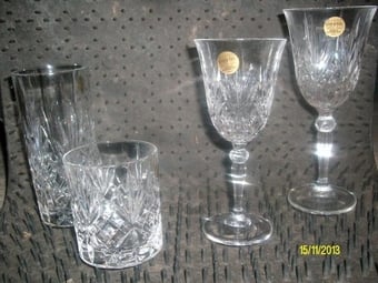 new crystal glasses