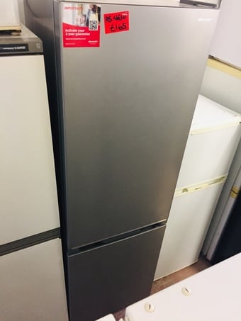Sharp silver colour frost free fridge freezer as new £165