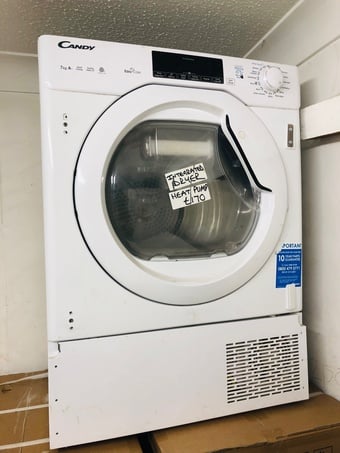  Candy smart touch integrated heat pump dryer 7kg