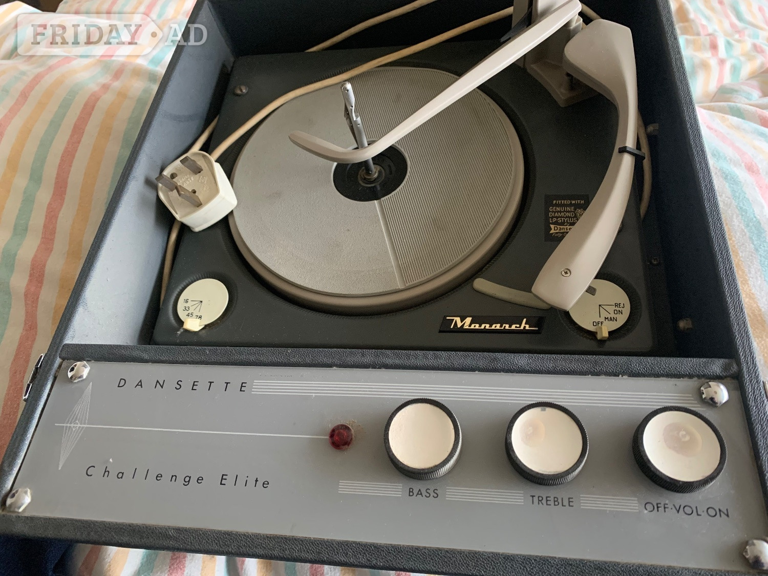 Vintage 1960s Dansette Record Player in Reigate