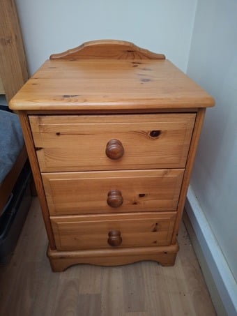 Pair of pine bedside cabinets
