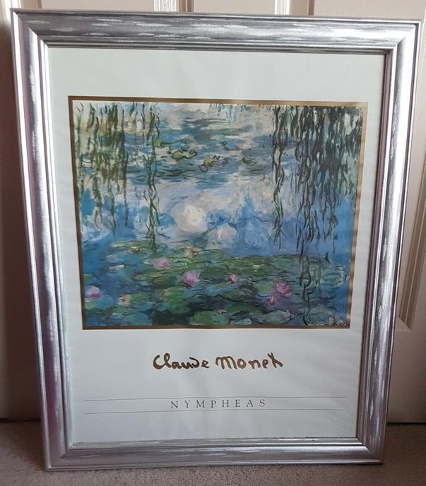 3 Monet Prints - Nympheas, View of Verteuil & Flower Garden