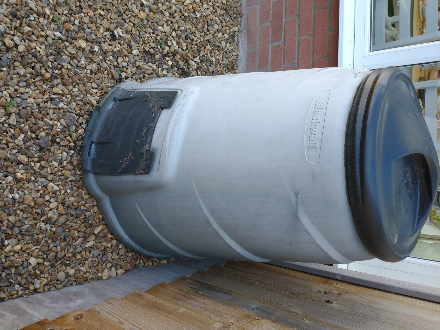 Compost bin empty.