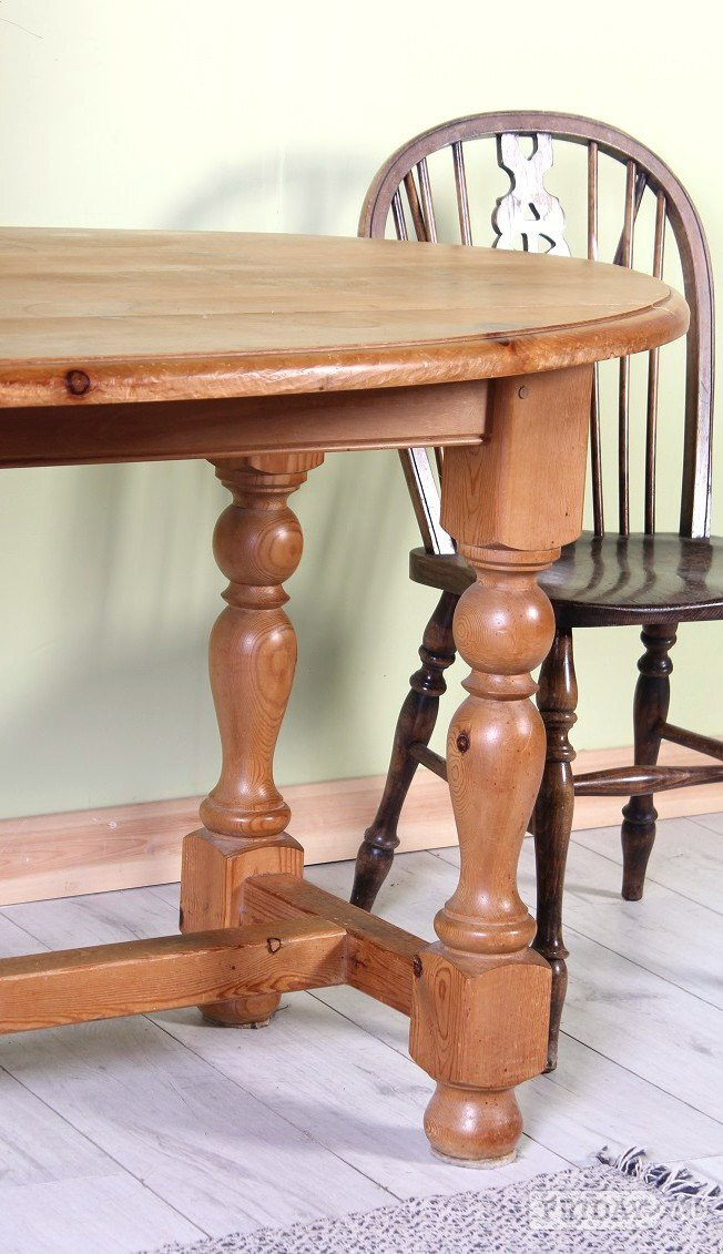 UK Delivery - Chunky Old Farmhouse Drop Leaf Pine Table Waxed - Furniture in Hailsham