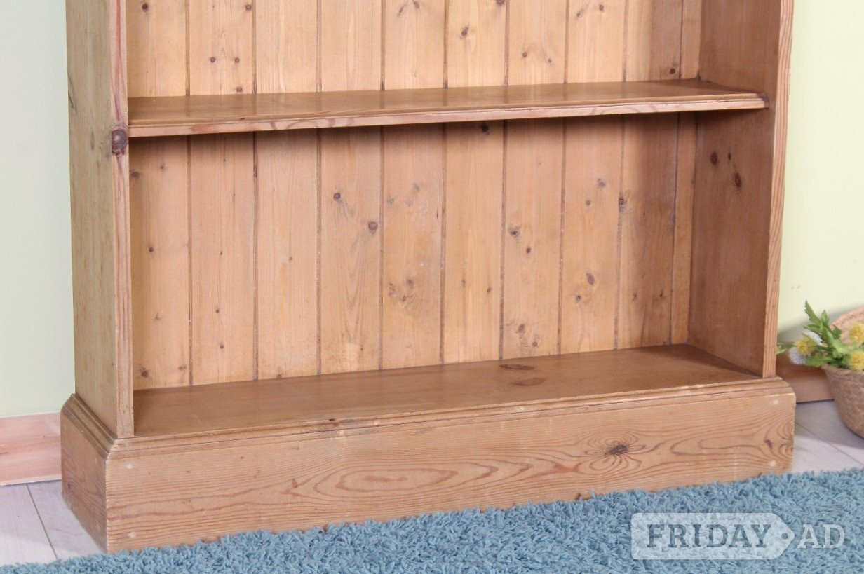 UK Delivery - Tall Vintage Cottage Pine Bookcase 4 Strong Shelves