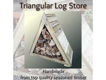 Wooden Triangular Log Store